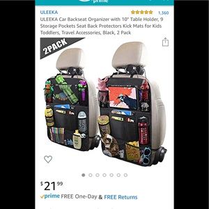 2 pc set seat organizers